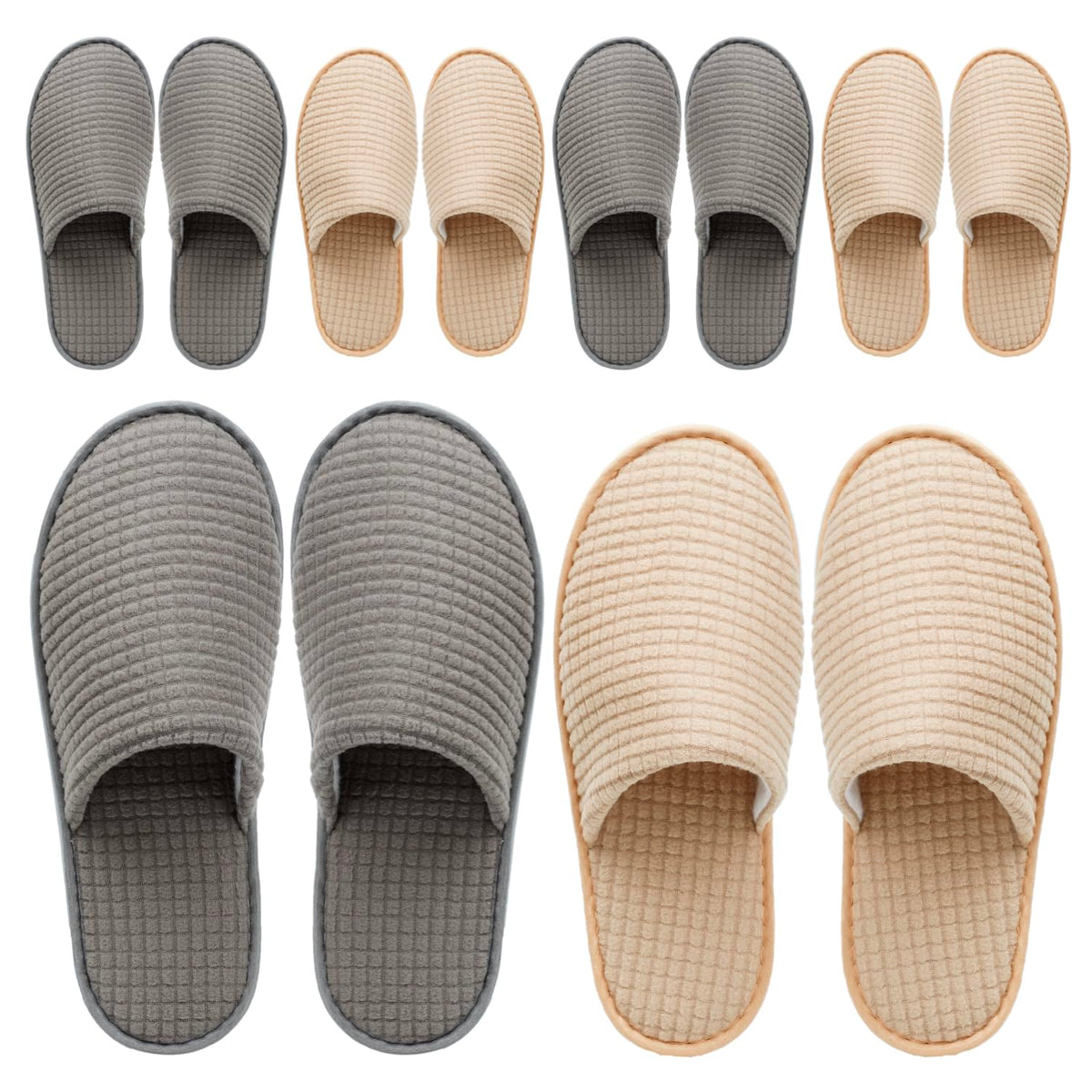 OSTADARRA spa slippers with non-slip outsole for safe use on wet floors