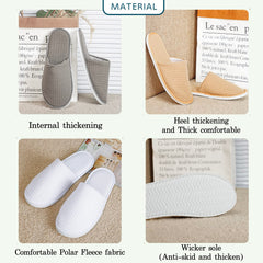 OSTADARRA unisex spa slippers designed to fit most adults