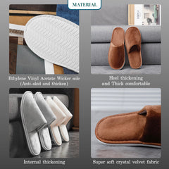 OSTADARRA unisex slippers fit most sizes for guests