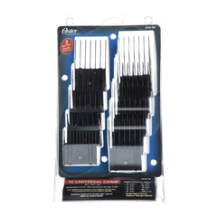 Oster universal comb set includes sizes 0 to 10 for uniform cuts
