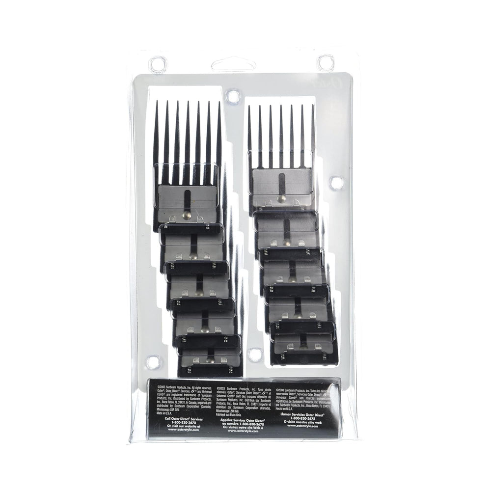 Oster universal comb storage pouch keeps all 10 combs organized and portable