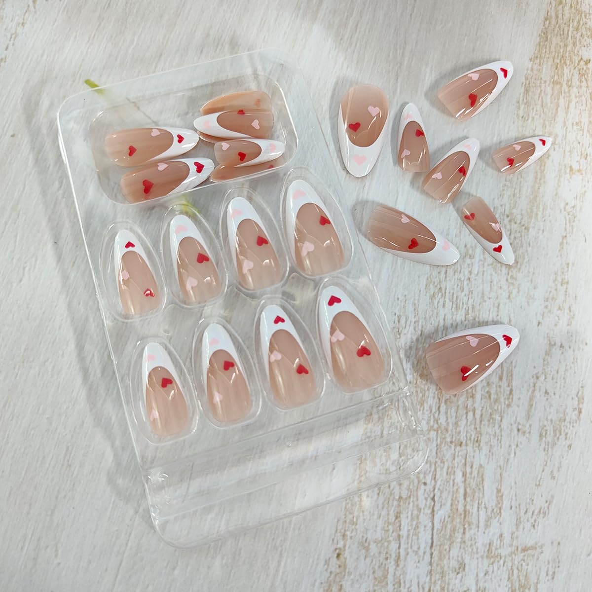 OSTTMA kit de uñas 24 piezas para varias tallas y ajustes cómodos.