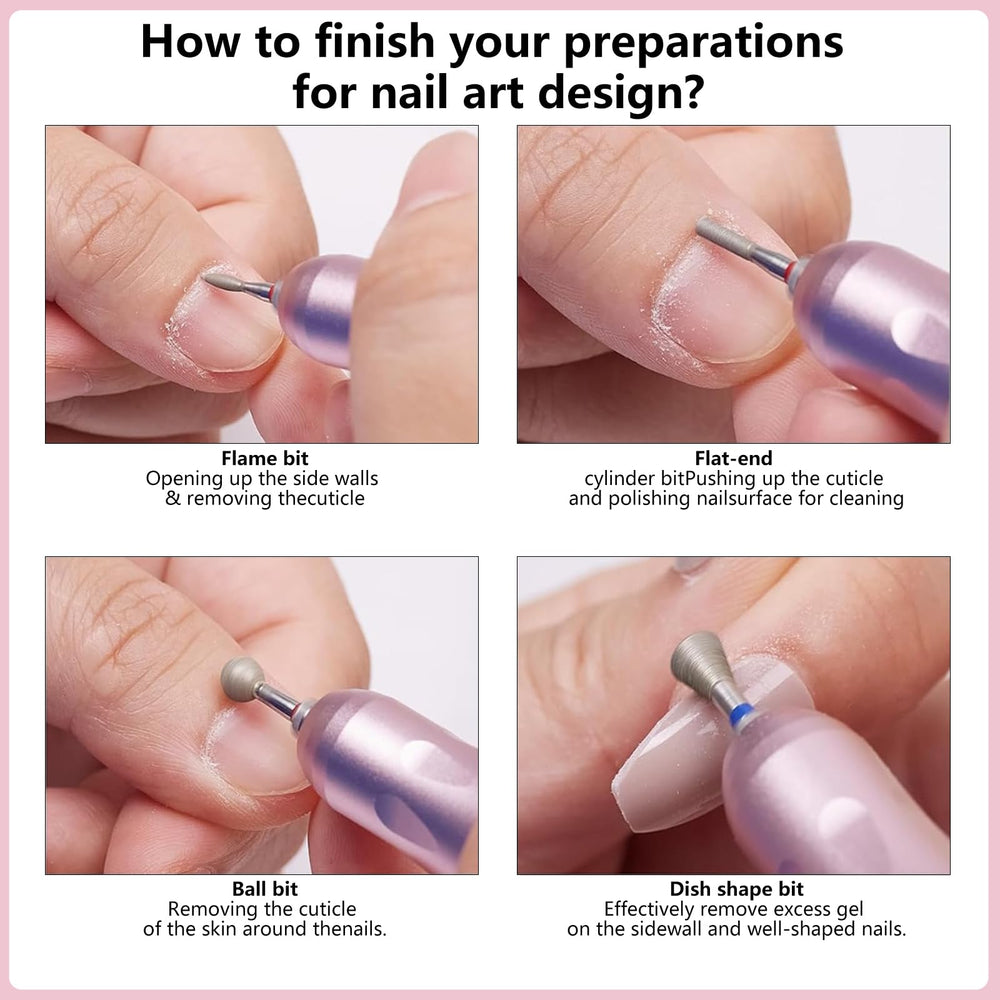 OTAMCO diamond nail bit flat for natural nail maintenance