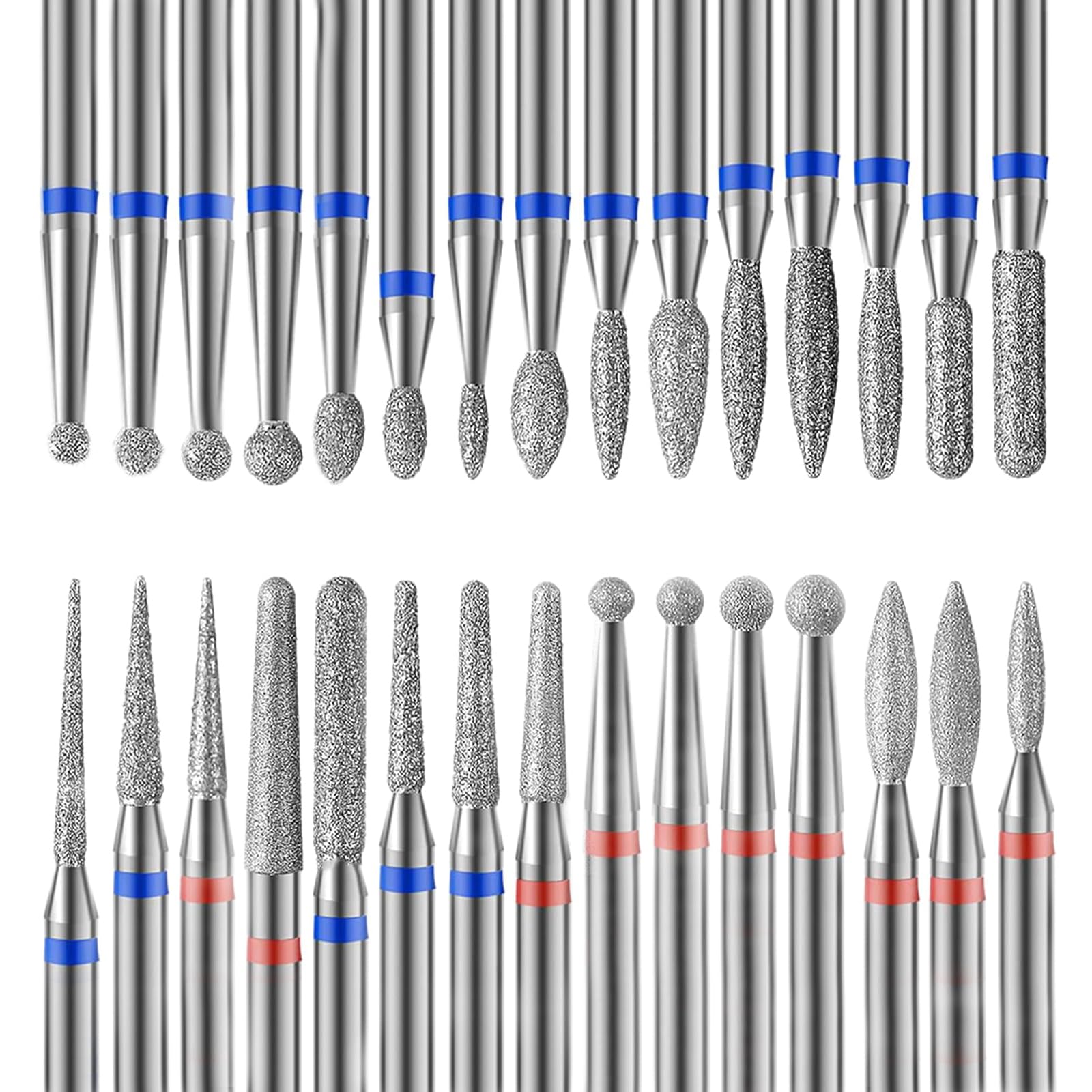 OTAMCO diamond nail drill bit set round shape for precise cuticle work