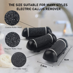 OTAZWA gentle coarse roller head finishes and maintains smooth feet.