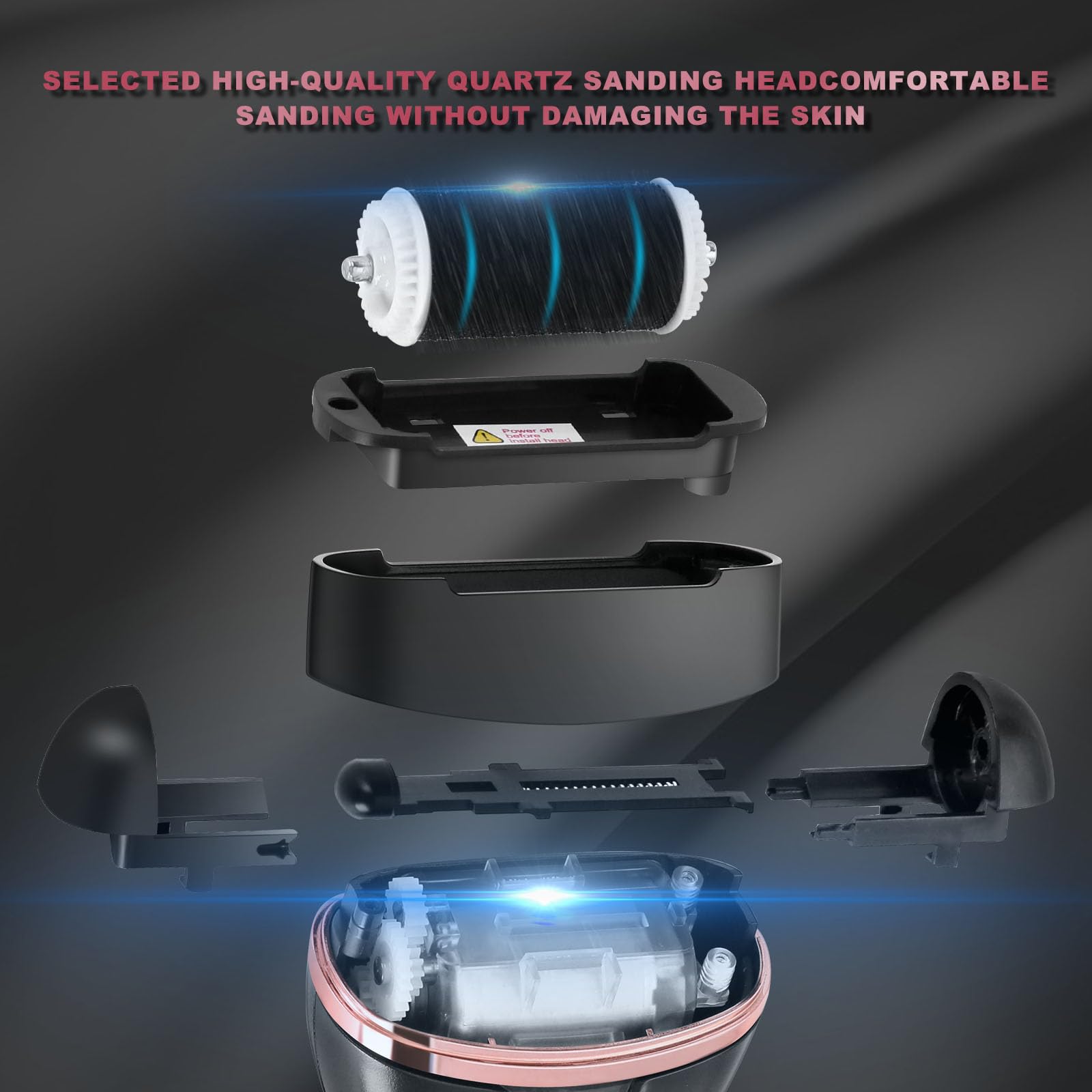 OTAZWA USB charging and LED display show battery level during use.