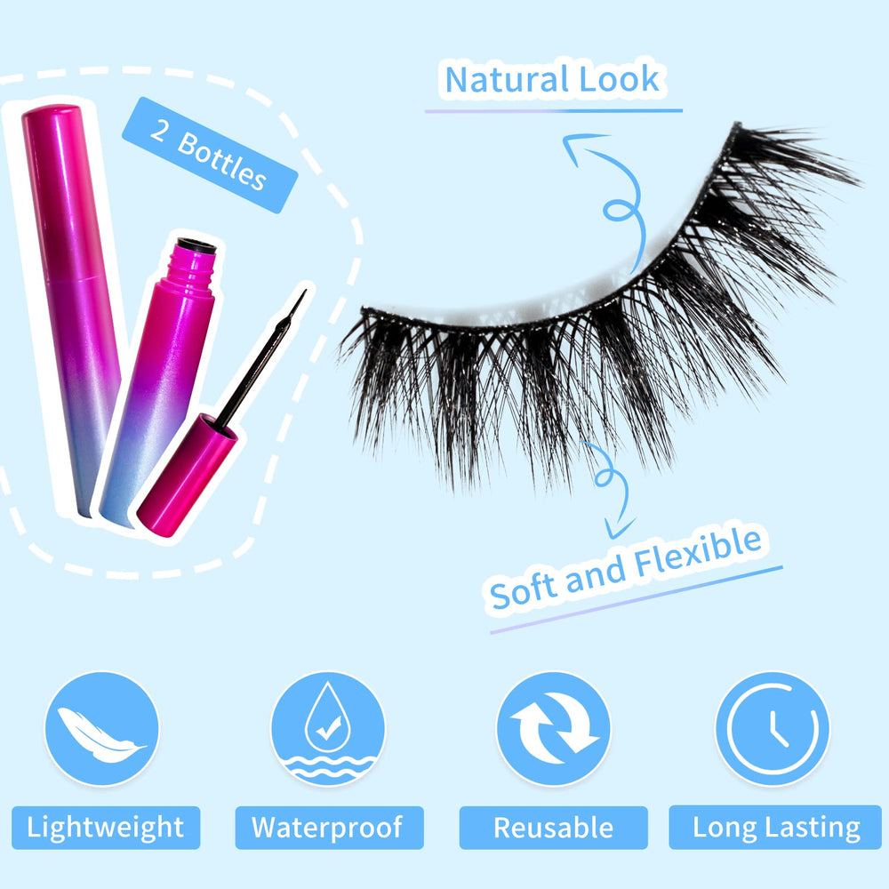 OTET natural-look false eyelashes blending seamlessly with real lashes