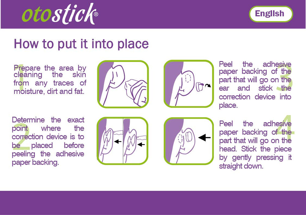 Otostick remains discreet under hair for events or daily wear.
