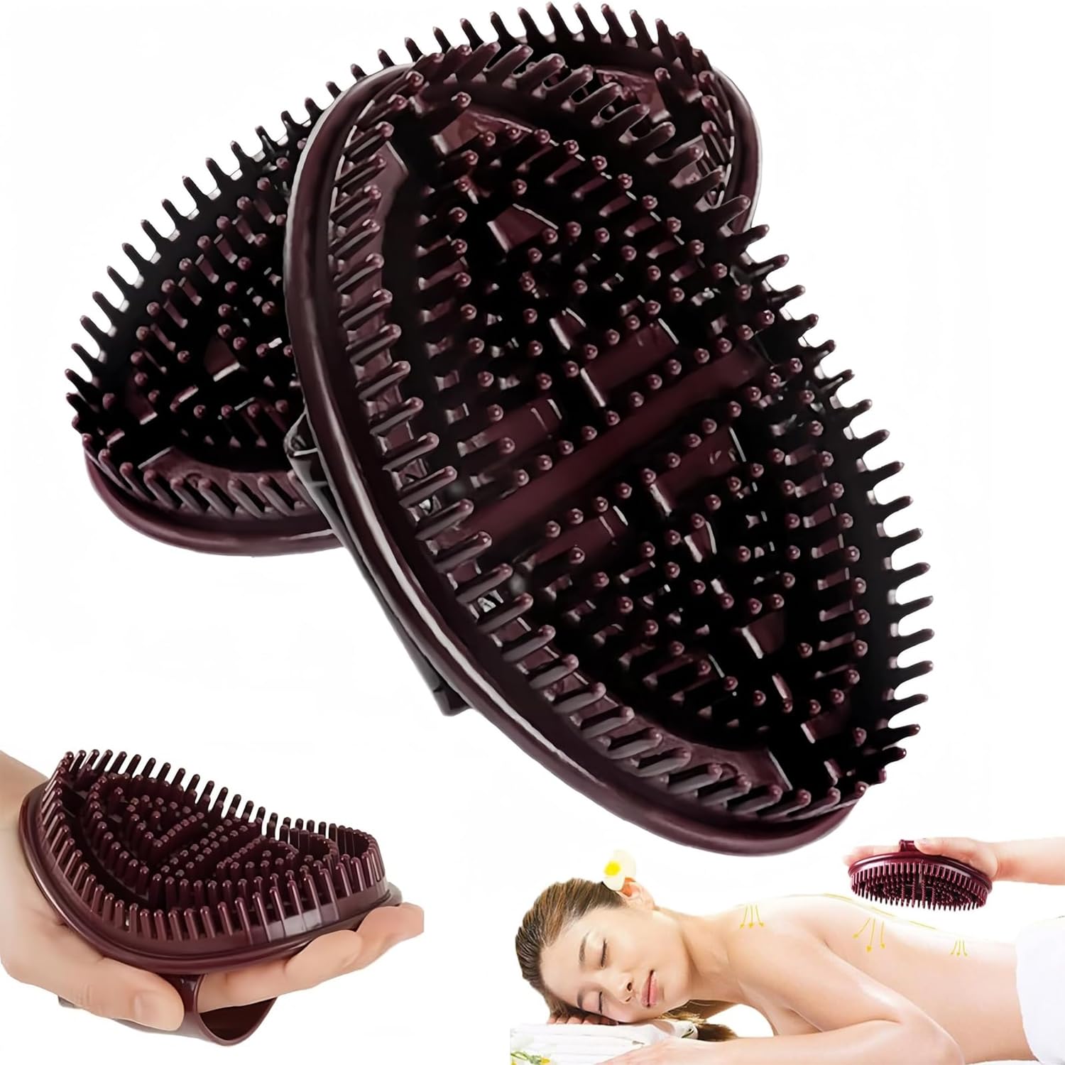 OTXKXBLP Meridian Brush ergonomic hold for comfortable at-home massage.
