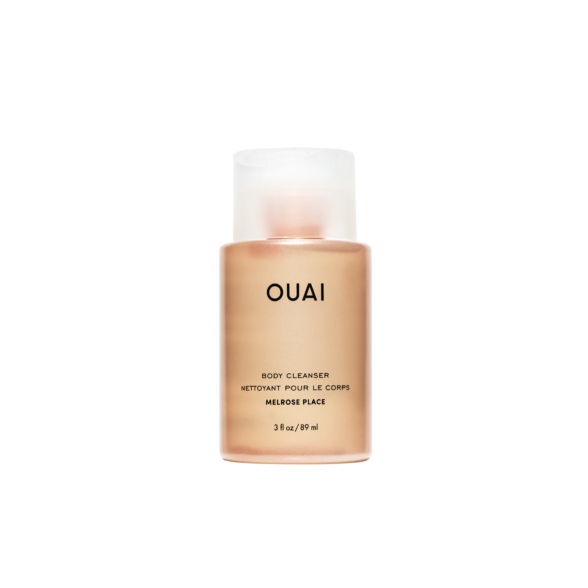 OUAI Melrose Place, botella espumosa para una limpieza suave de la piel