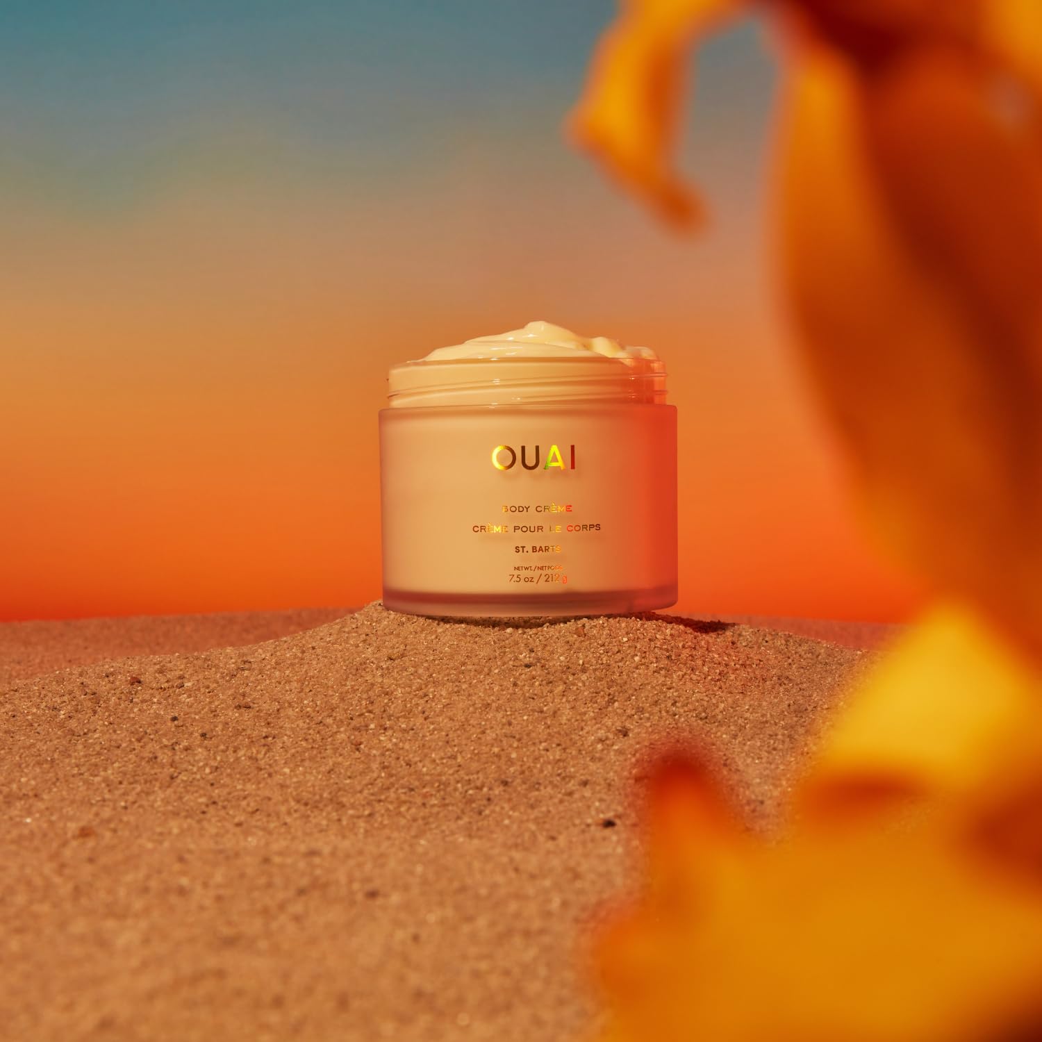 OUAI Body Cream texture on arm reveals velvety finish and long-lasting moisture