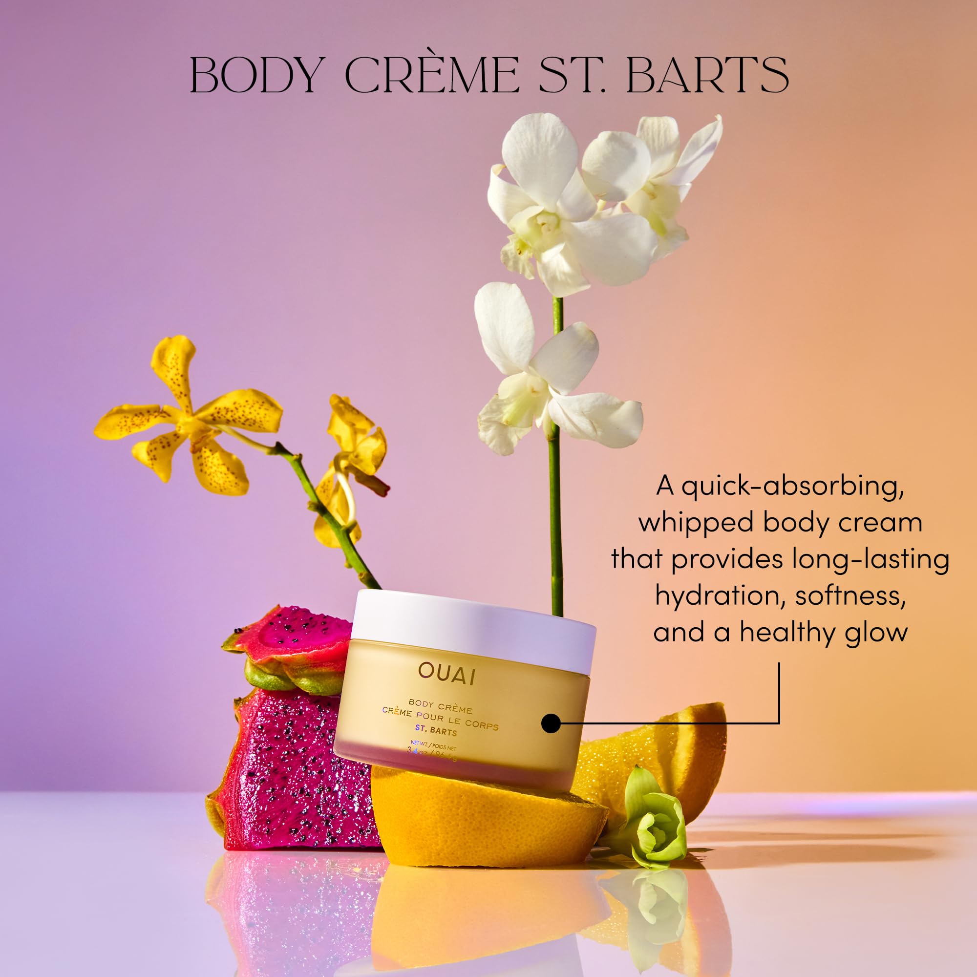 OUAI crema con aceite de coco y squalane para suavidad.