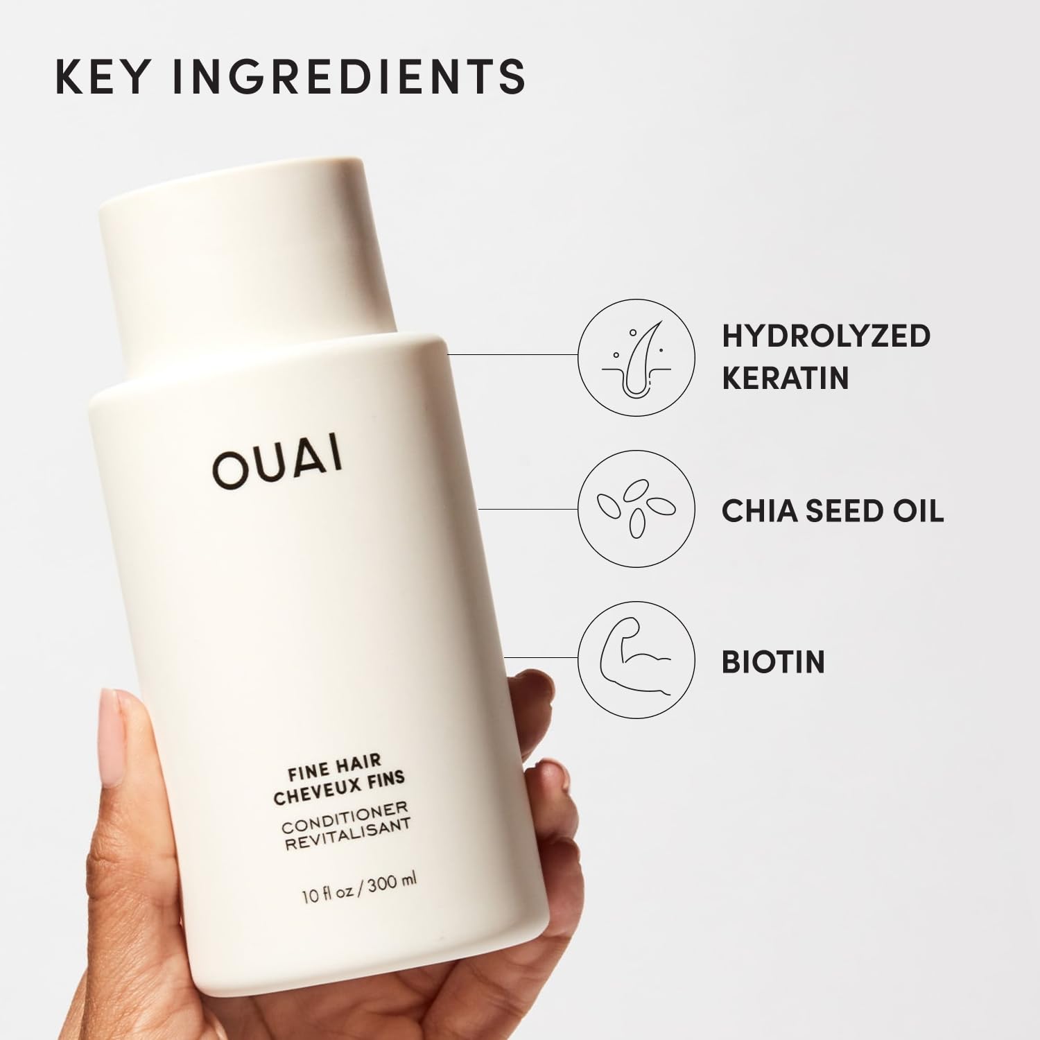 OUAI Cruelty-free y libre de parabenos y sulfatos
