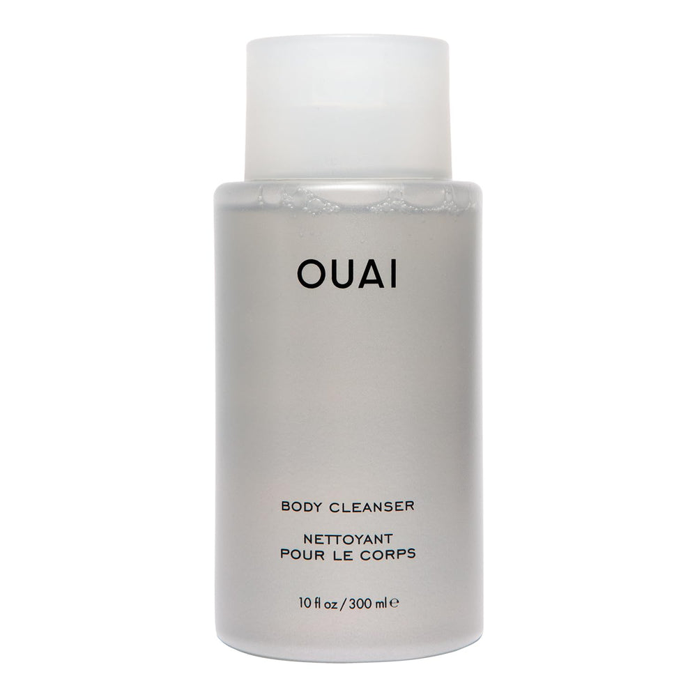 OUAI Dean Street Body Cleanser bottle showing hydrating formula for daily cleansing