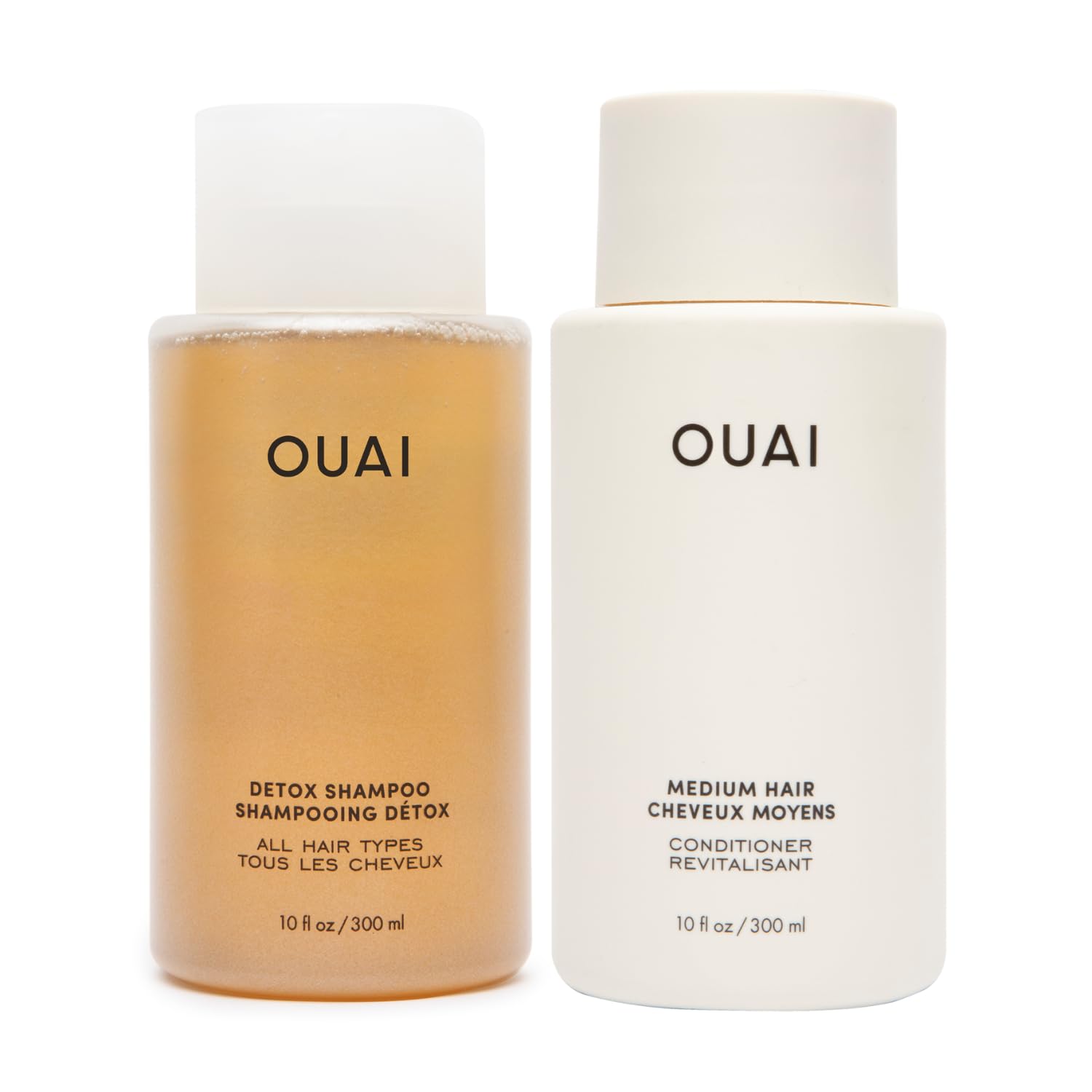 OUAI Detox Shampoo bottle ready for buildup removal and refresh