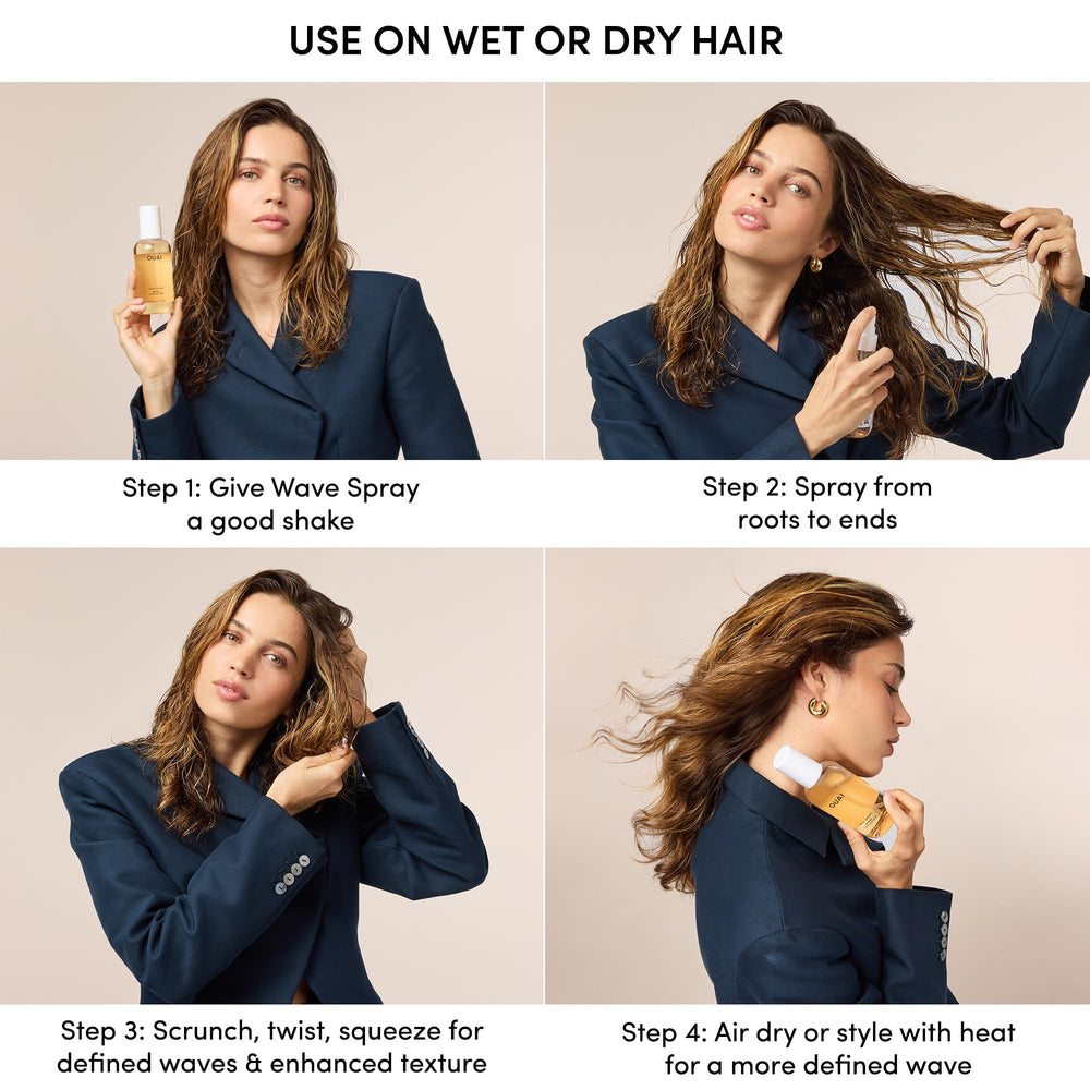 OUAI duo hair styling setup ready for quick routines.