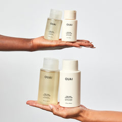 OUAI Fine Shampoo para cabello fino, volumen ligero y cuerpo.