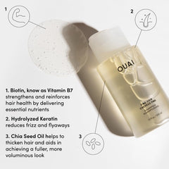 OUAI Fine Hair Conditioner tube emphasizing lightweight hydration and volume