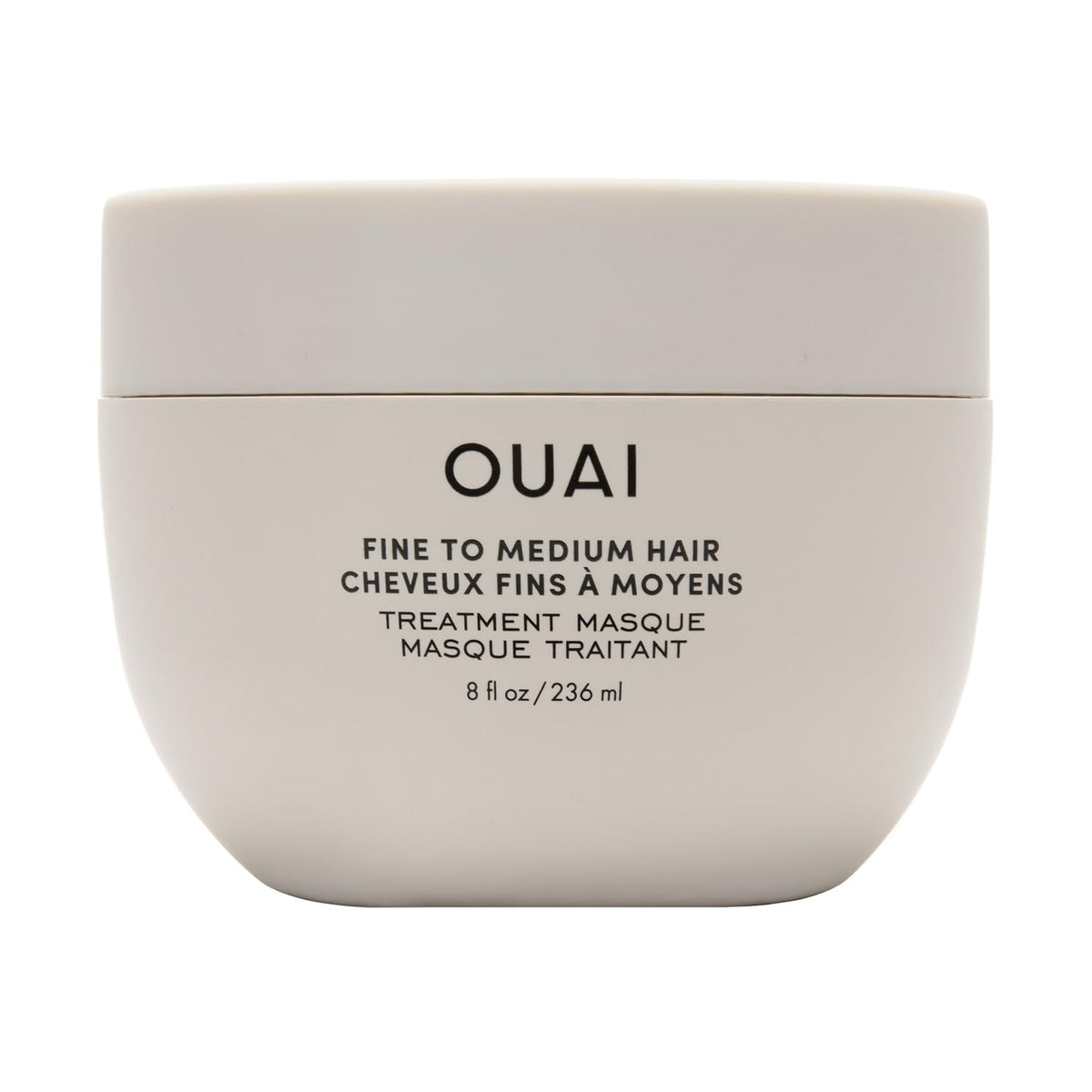 OUAI Fine to Medium Hair Masque bottle showing nourishing hydration