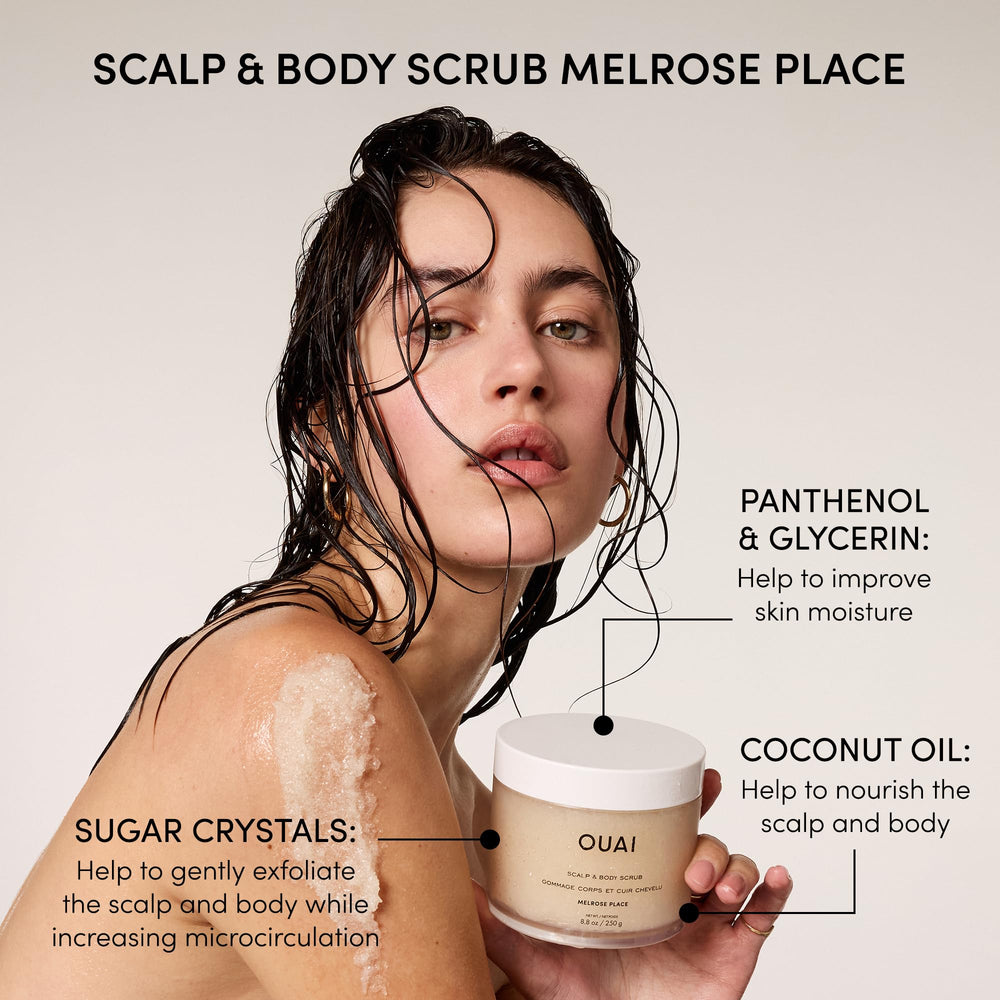 Hands applying sugar scrub on skin showcasing easy, even exfoliation.