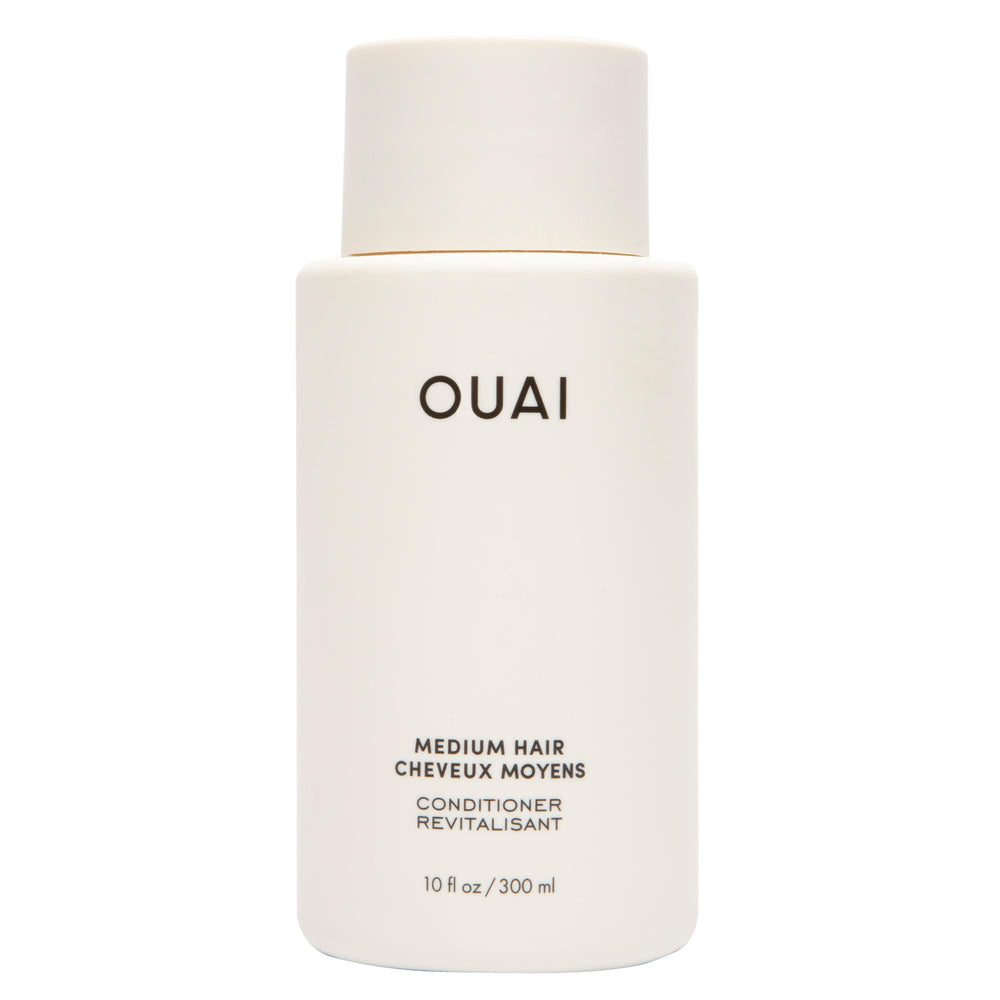 OUAI Medium Conditioner, hydrating bottle pour, delivers weightless moisture