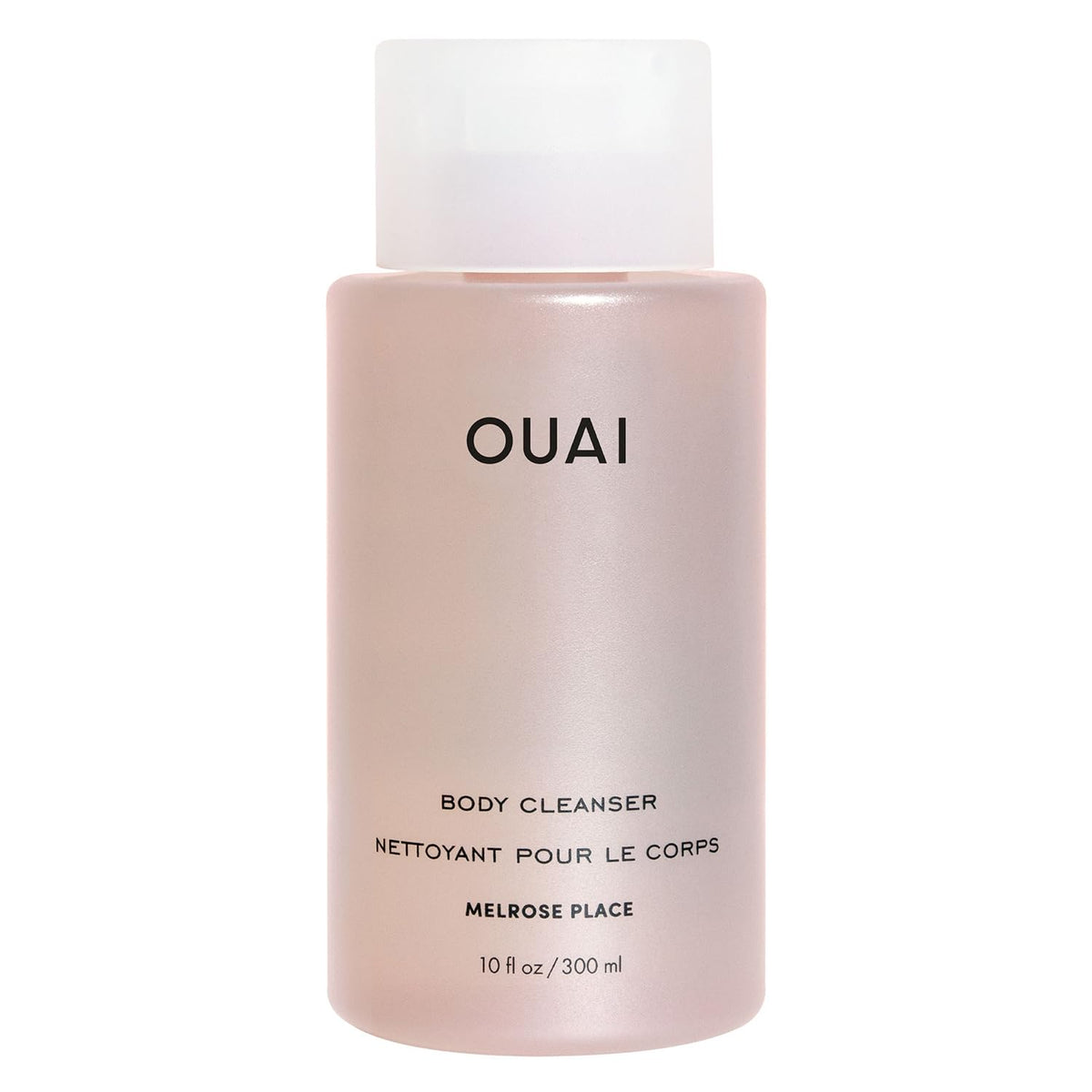 OUAI Melrose Place bottle pour for a luxe hydrating shower experience.