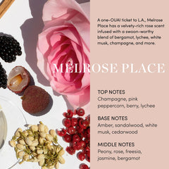 OUAI rose scent adds a calming spa-like feel.