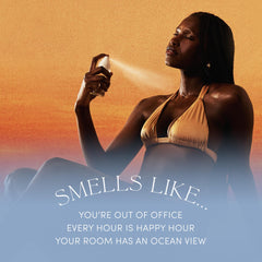 OUAI St. Barts mist dispense close-up for easy spray use.