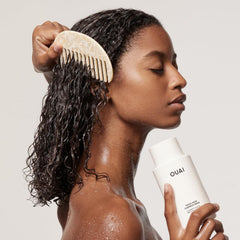 OUAI Thick Hair Conditioner with marshmallow-root to detangle and reduce frizz