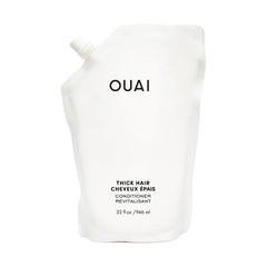 OUAI Thick Hair Conditioner refill bottle ready for daily hydration and frizz control.