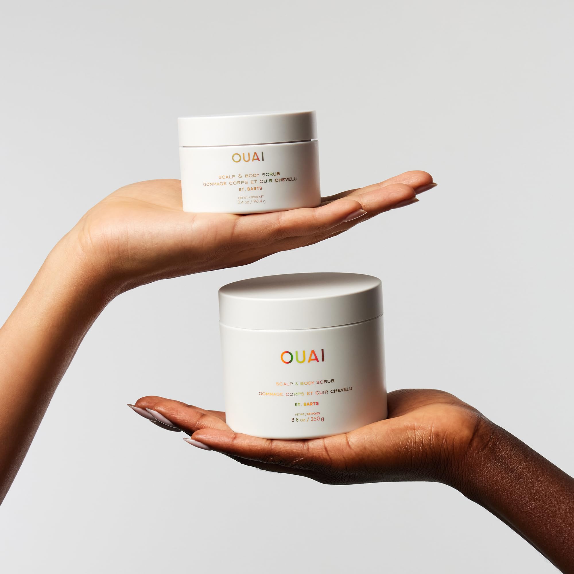 Travel-size packaging highlights recyclable outer shell.