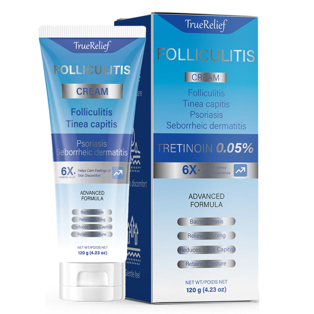 OUHENGTEK Crema Foliculitis, botella de 120 g para uso diario y cuidado suave