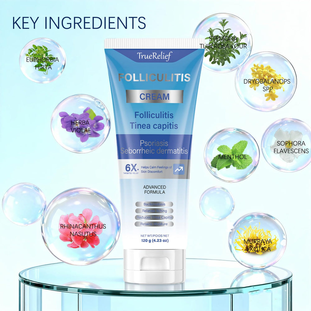 OUHENGTEK Crema Foliculitis, textura ligera que se absorbe sin dejar grasa