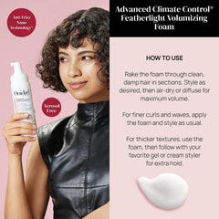 Ouidad curl closeup showcasing defined, bouncy curls with healthy shine.