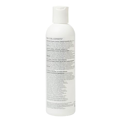 Ouidad gel on hands applying to damp sections for defined curls with a light hold.