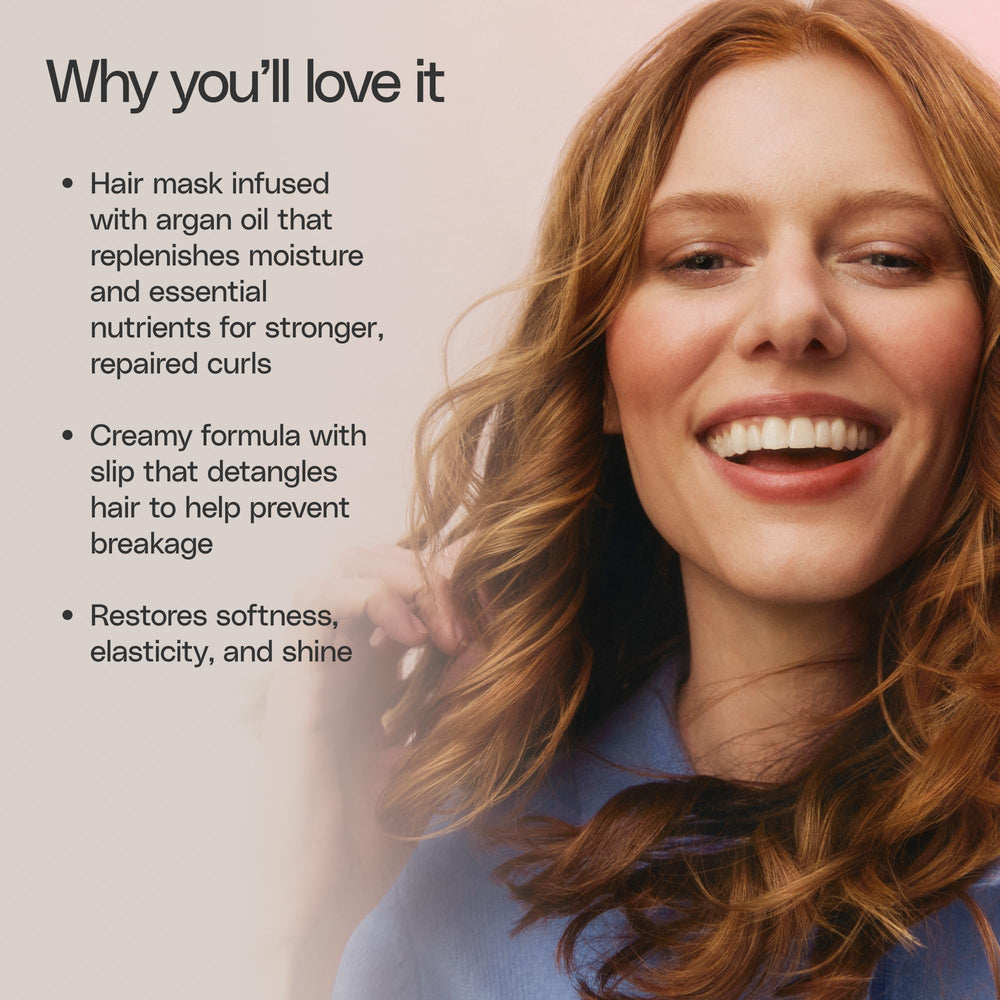 Ouidad Moisture Lock mask on shelf with vegan, clean formula