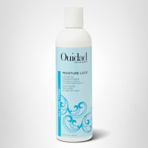 Ouidad Moisture Lock bottle highlights prickly pear and green tea for moisture.