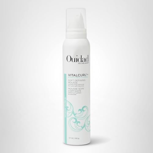 Ouidad VitalCurl+ Mousse silicone-free formula on packaging.