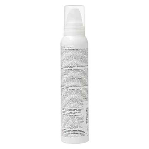 Ouidad VitalCurl+ Mousse foam texture highlights curl-defining formula.