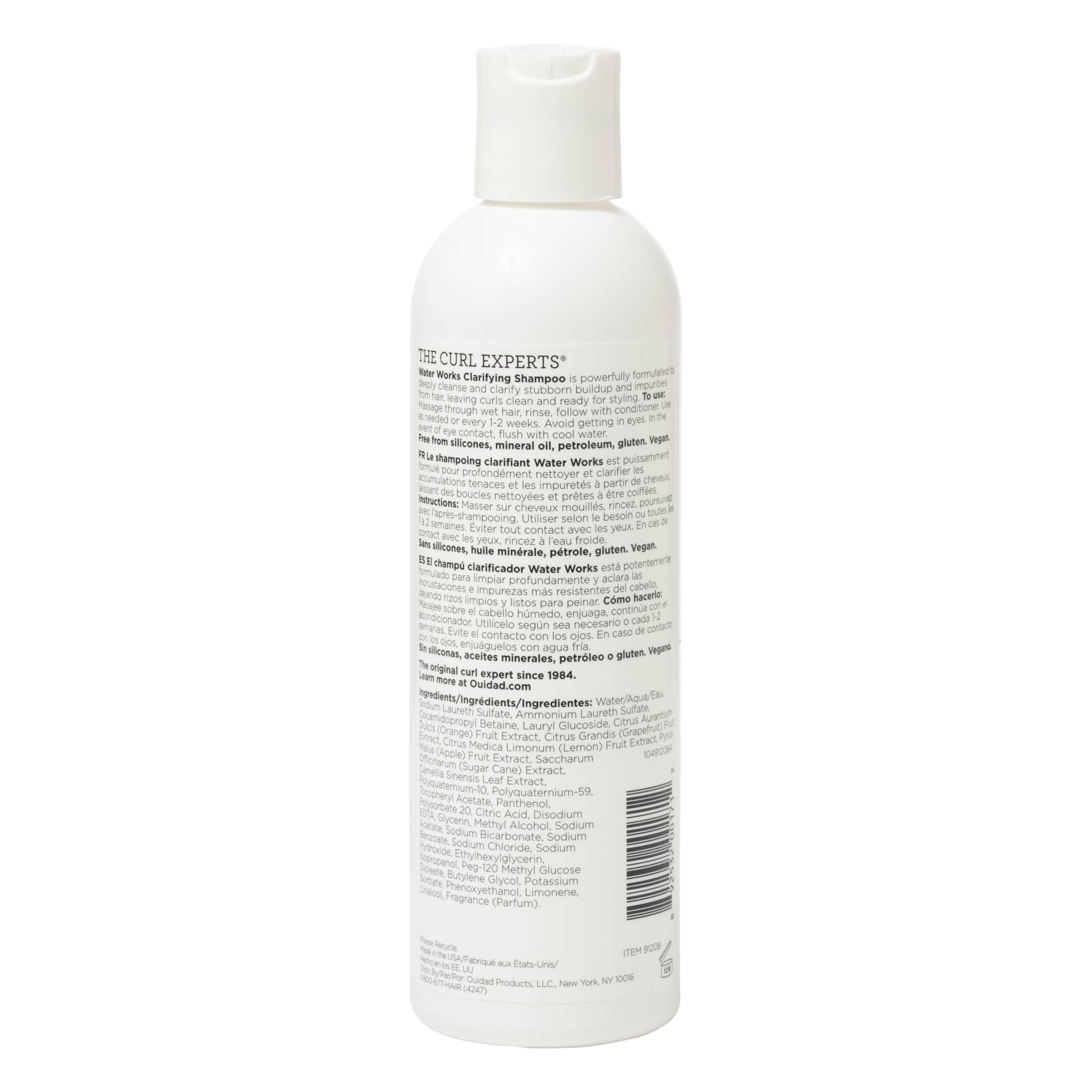 Ouidad Water Works lather closeup demonstrates deep cleansing without drying.