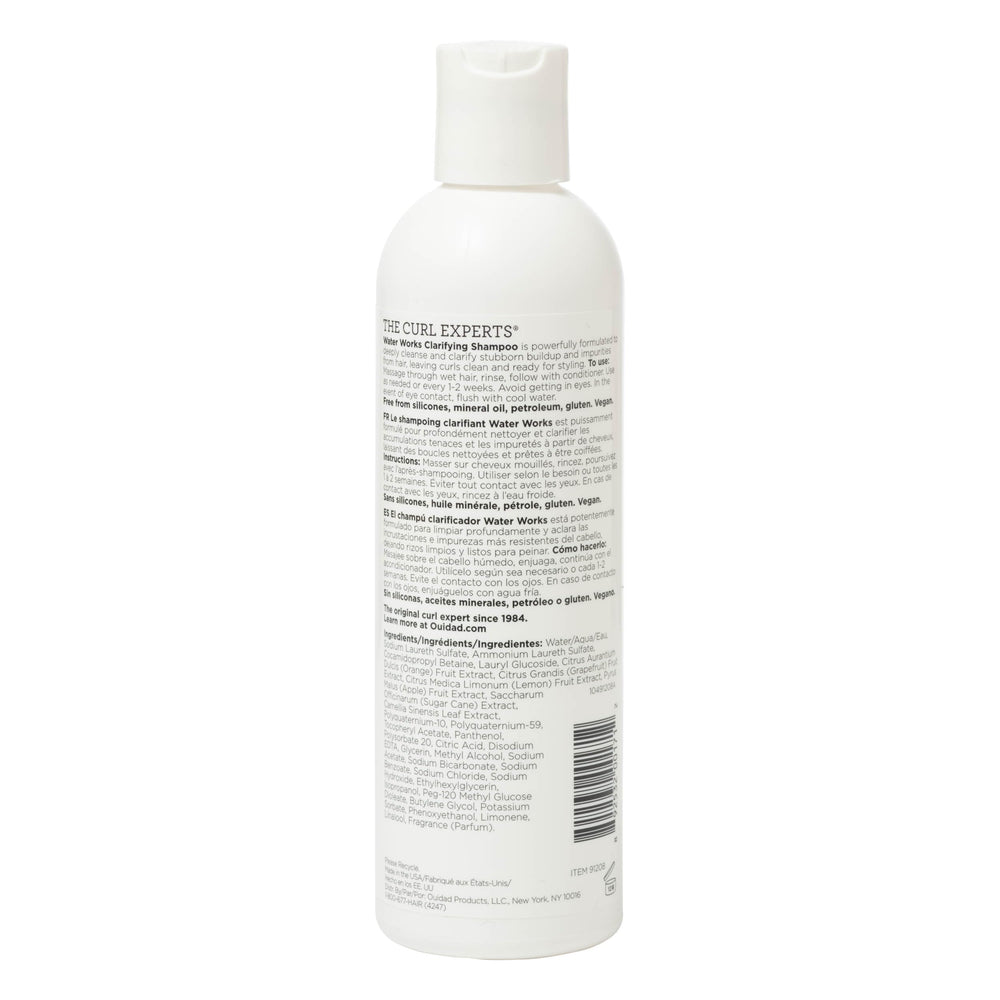 Ouidad Water Works lather closeup demonstrates deep cleansing without drying.