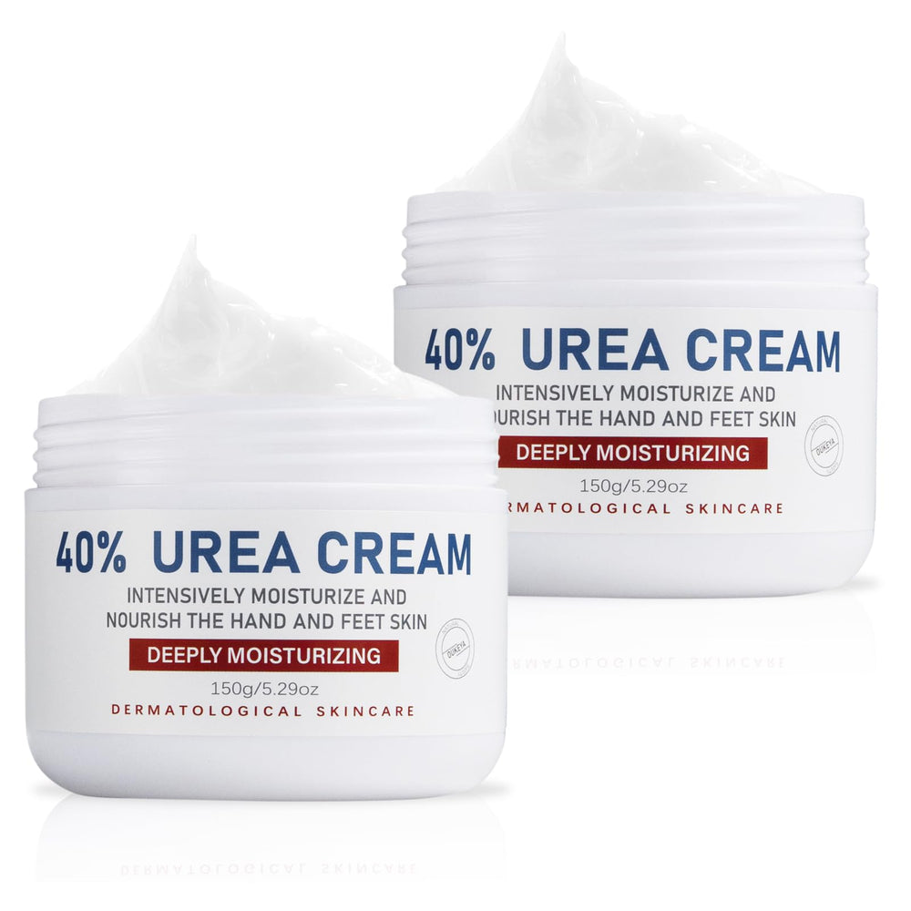 OUKEYA 40% Urea Foot Cream in a jar for deeply moisturized, softer heels