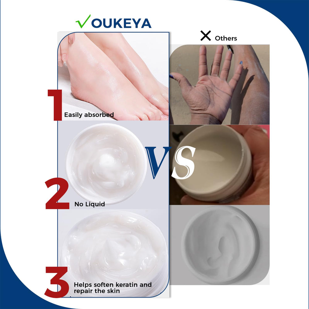 OUKEYA Crema Urea 40% se absorbe rápidamente y no deja grasa.