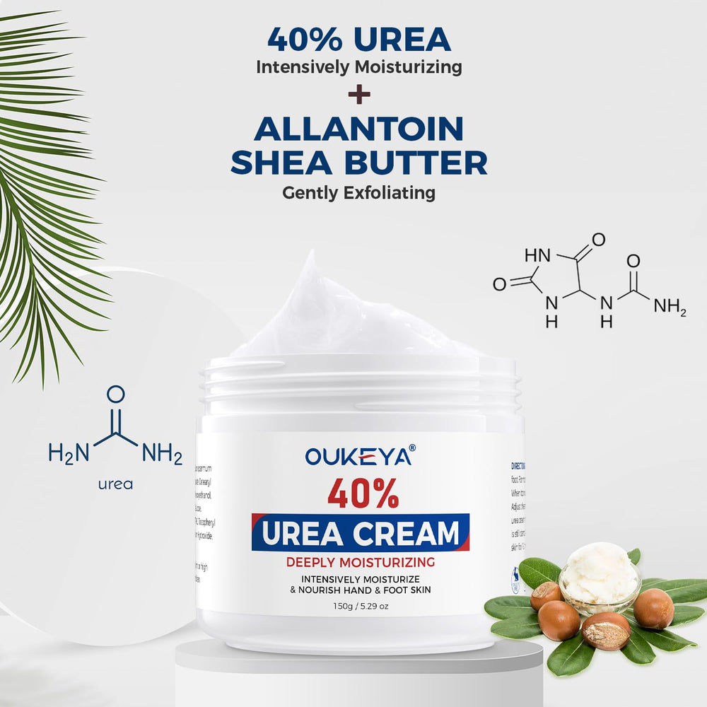 OUKEYA Crema Urea 40% para cutículas, suaviza y elimina durezas.