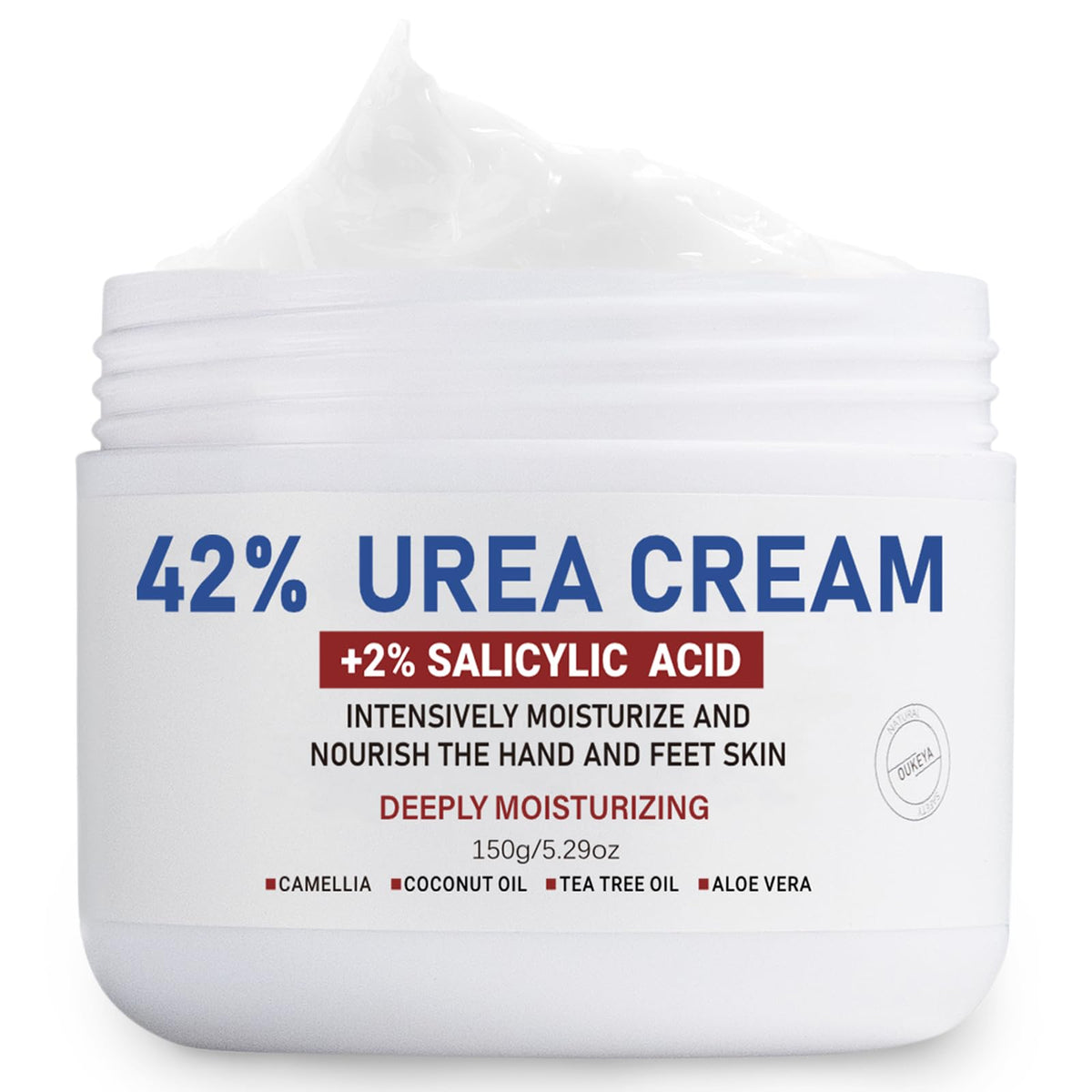 OUKEYA crema de urea 42% para pies, hidrata y suaviza.