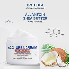 OUKEYA crema de urea 42% con ácido salicílico para talones.