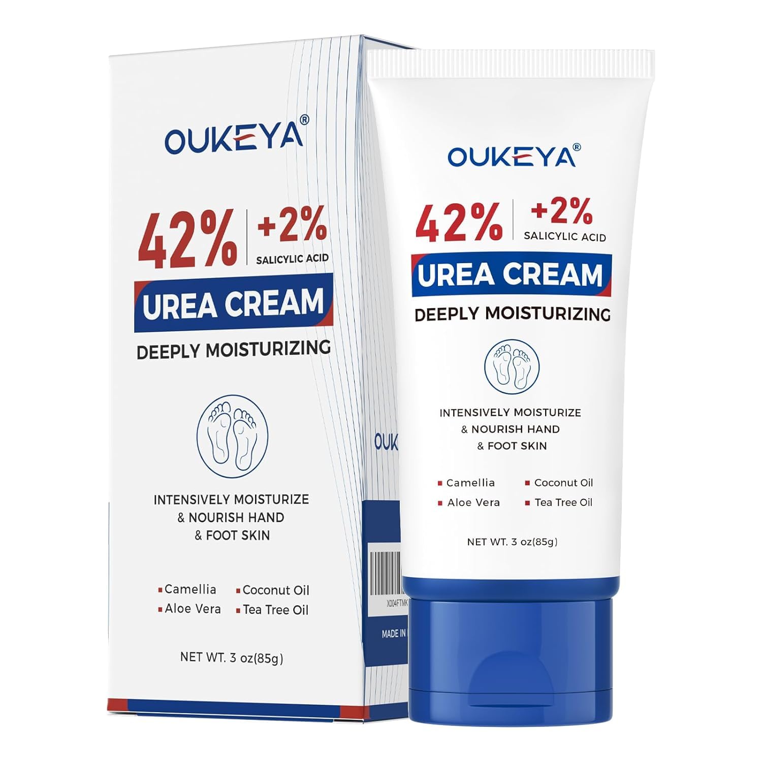 OUKEYA crema de urea 42% en tubo de 89 ml para piel suave
