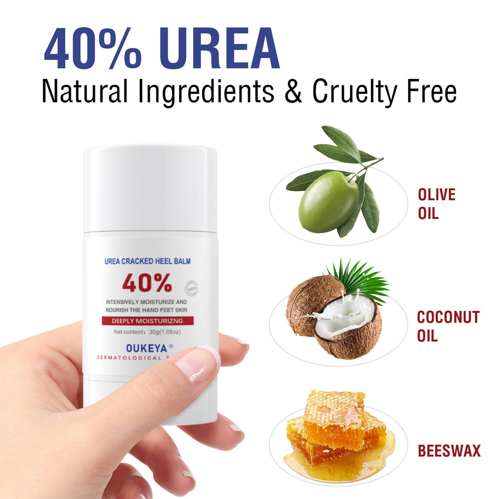OUKEYA Urea Cream 40% on body dry skin providing deep hydration without greasiness