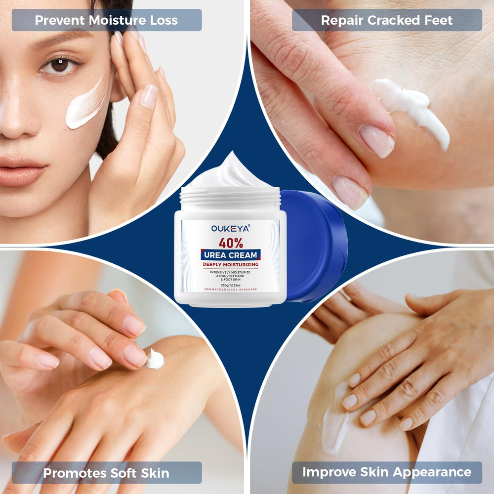 OUKEYA Urea Cream 40% pack displays natural ingredients.
