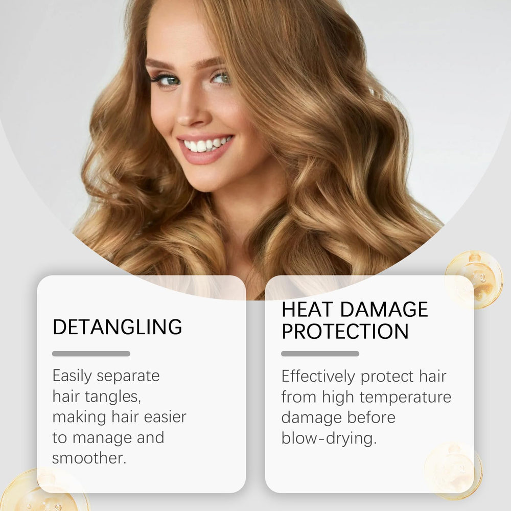 OUKPANE Primer para cabello, brillo suave y textura sedosa en todo tipo de cabello.